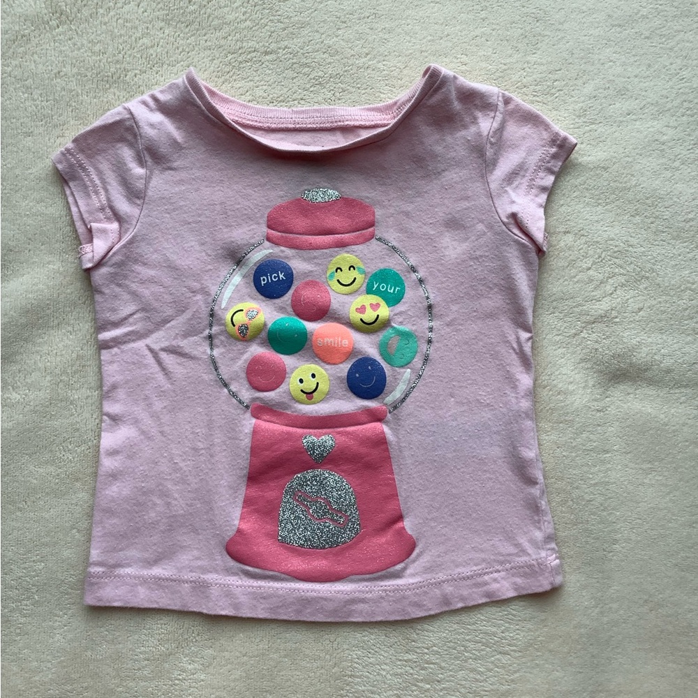 Carters Bubble Gum Machine short sleeve tee t shirt 9M 9 Months